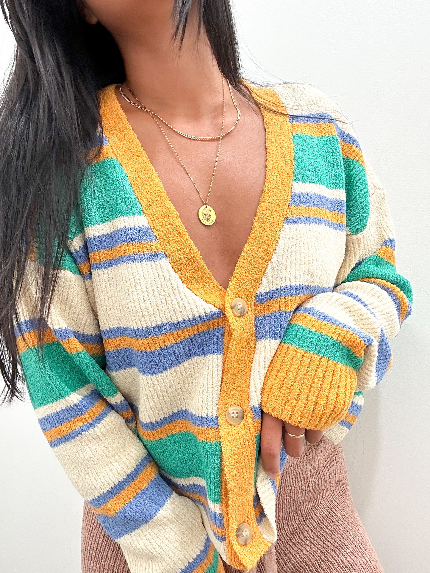 Naples Striped Cardigan