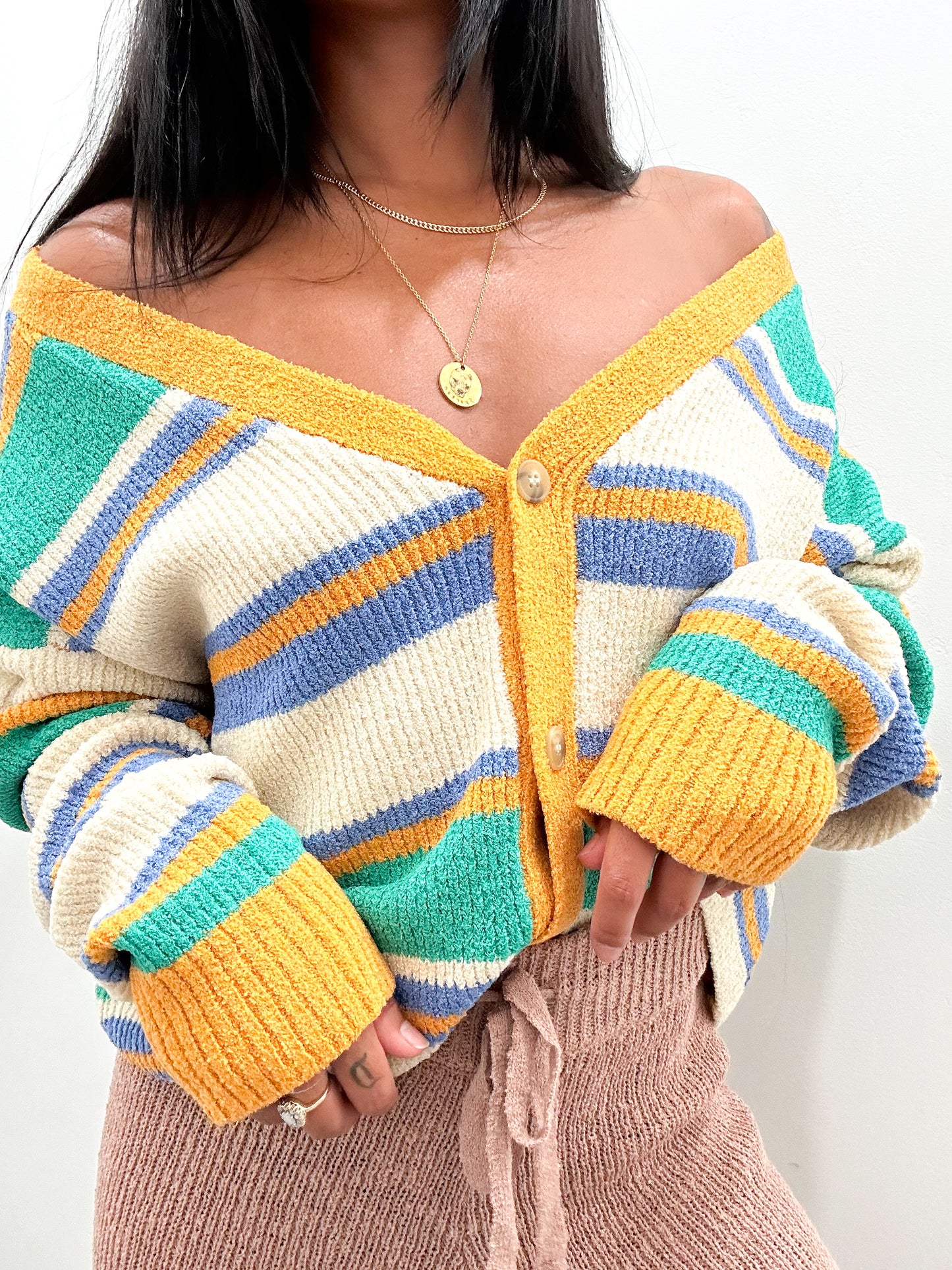 Naples Striped Cardigan