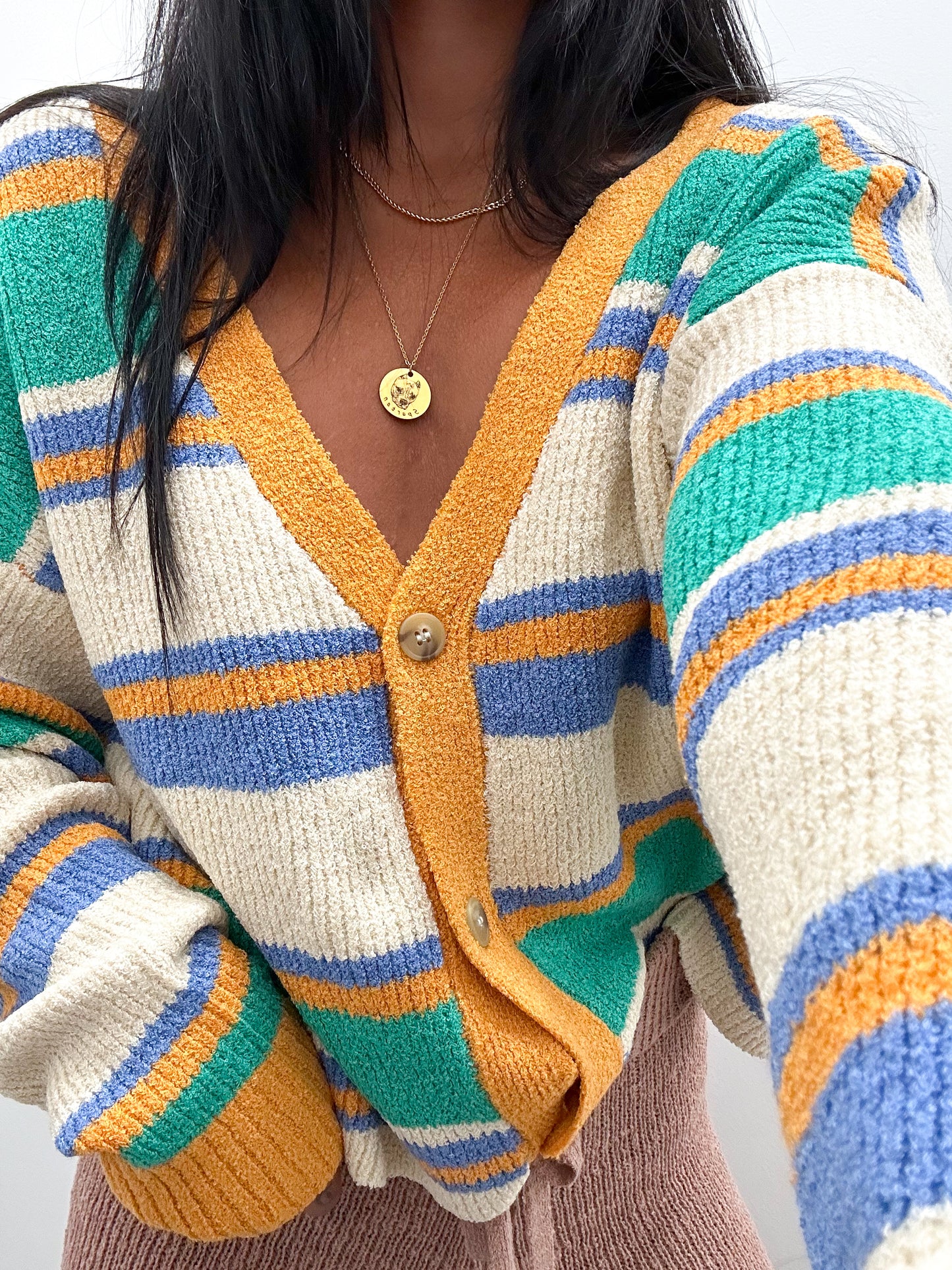 Naples Striped Cardigan