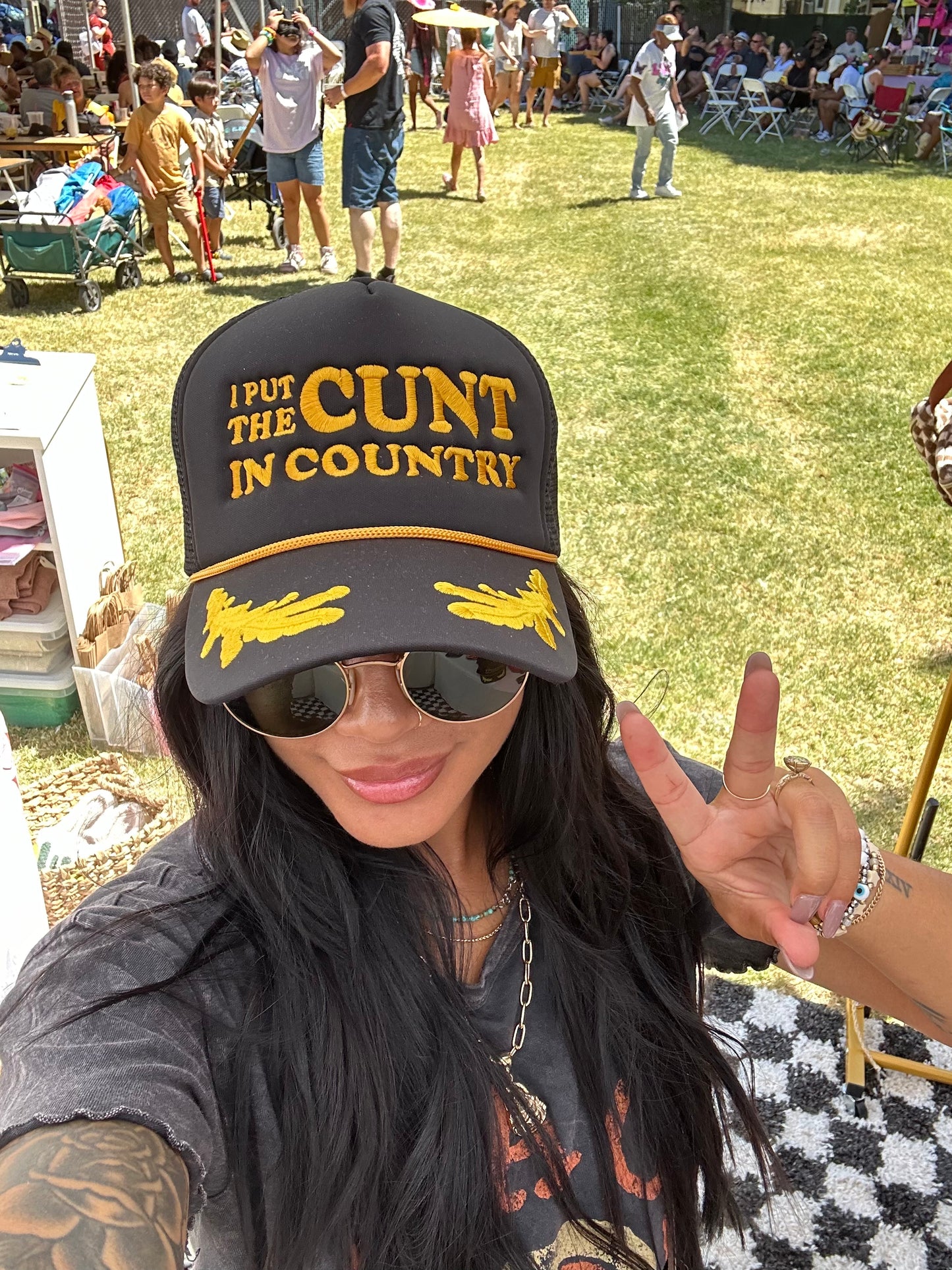 I put the CUNT in Country Hat - Trash Flowers