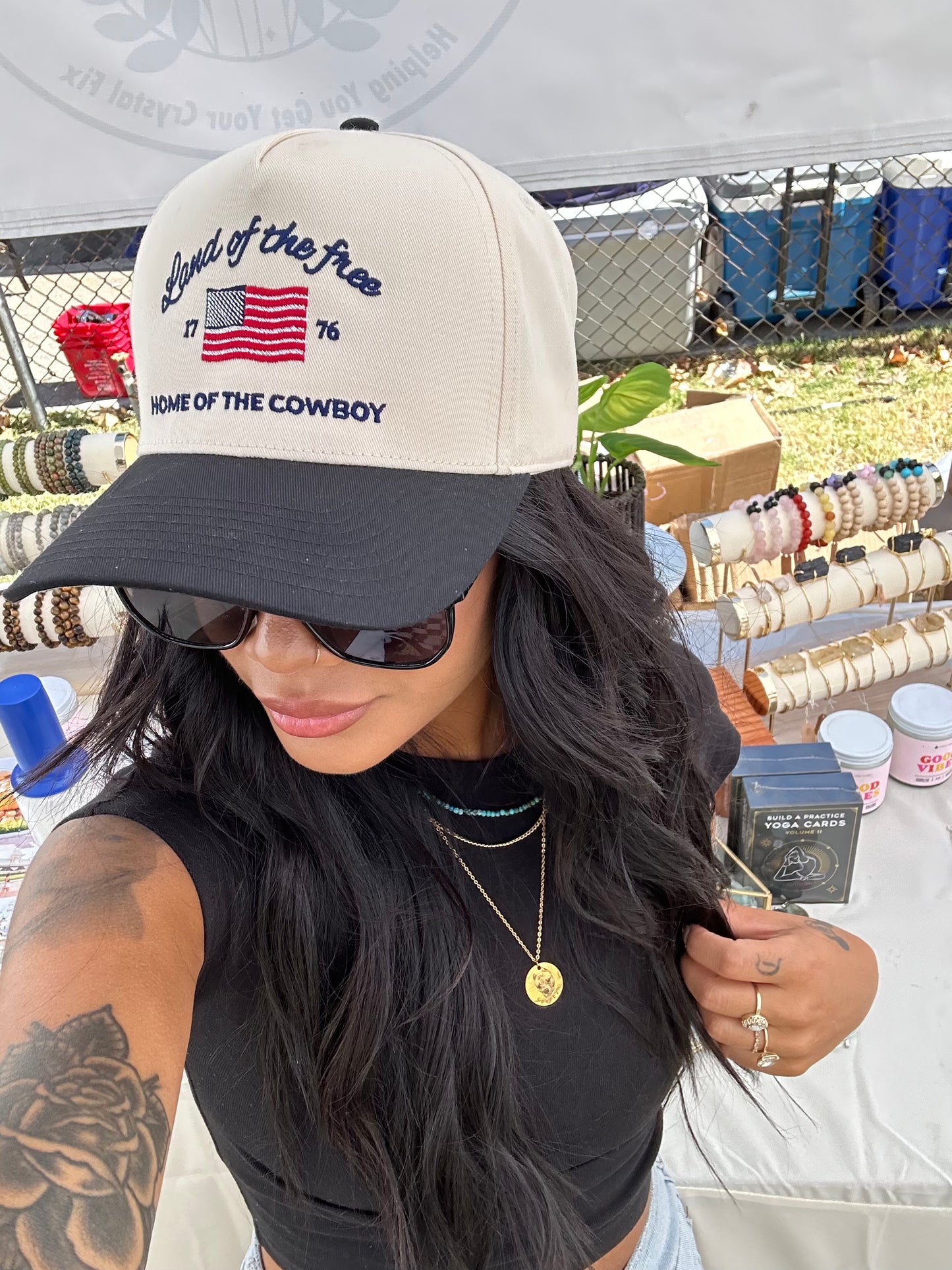 Land of the Free trucker hat